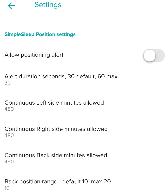 settings